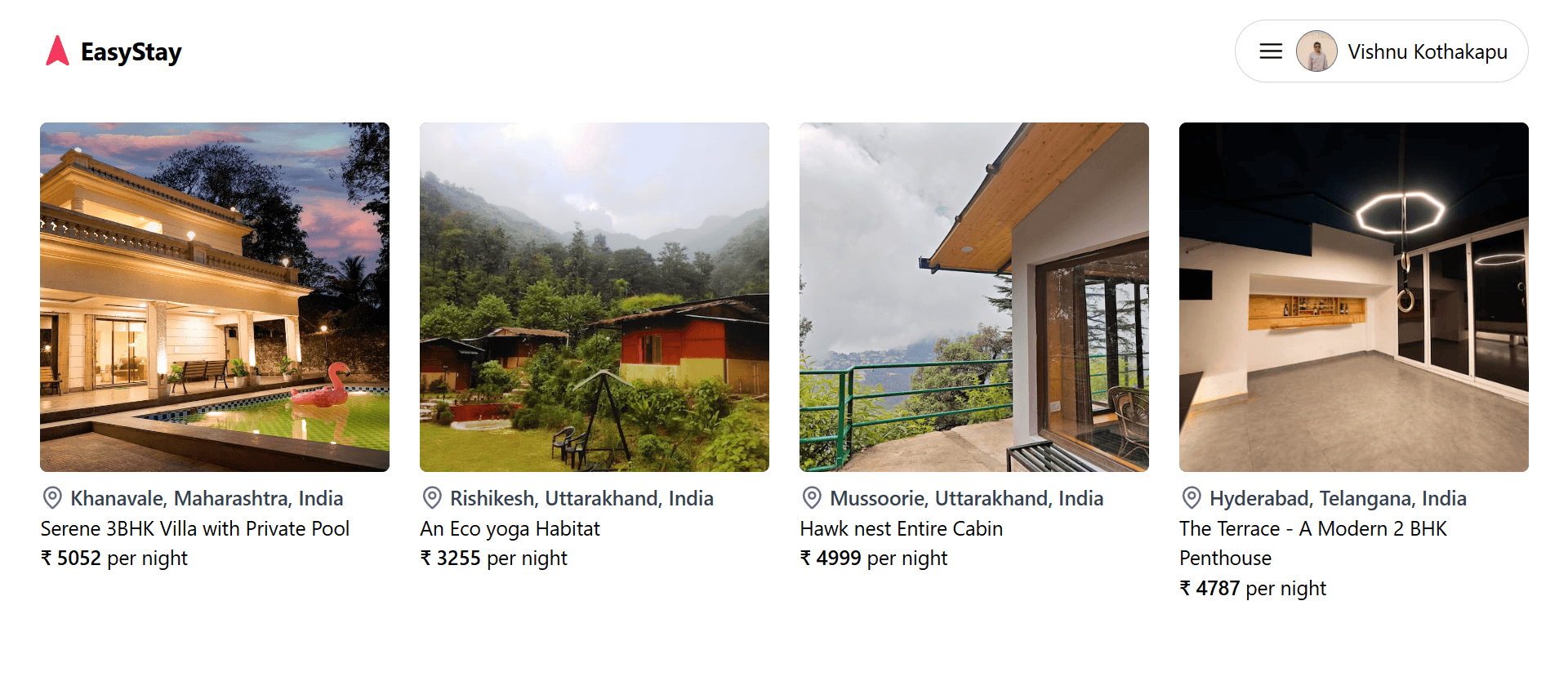 EasyStay - Online Rental Platform